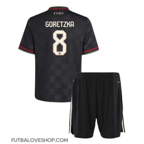 Dres Bayern Munich Leon Goretzka #8 Tretina pre deti 2025-26 Krátky Rukáv (+ trenírky)